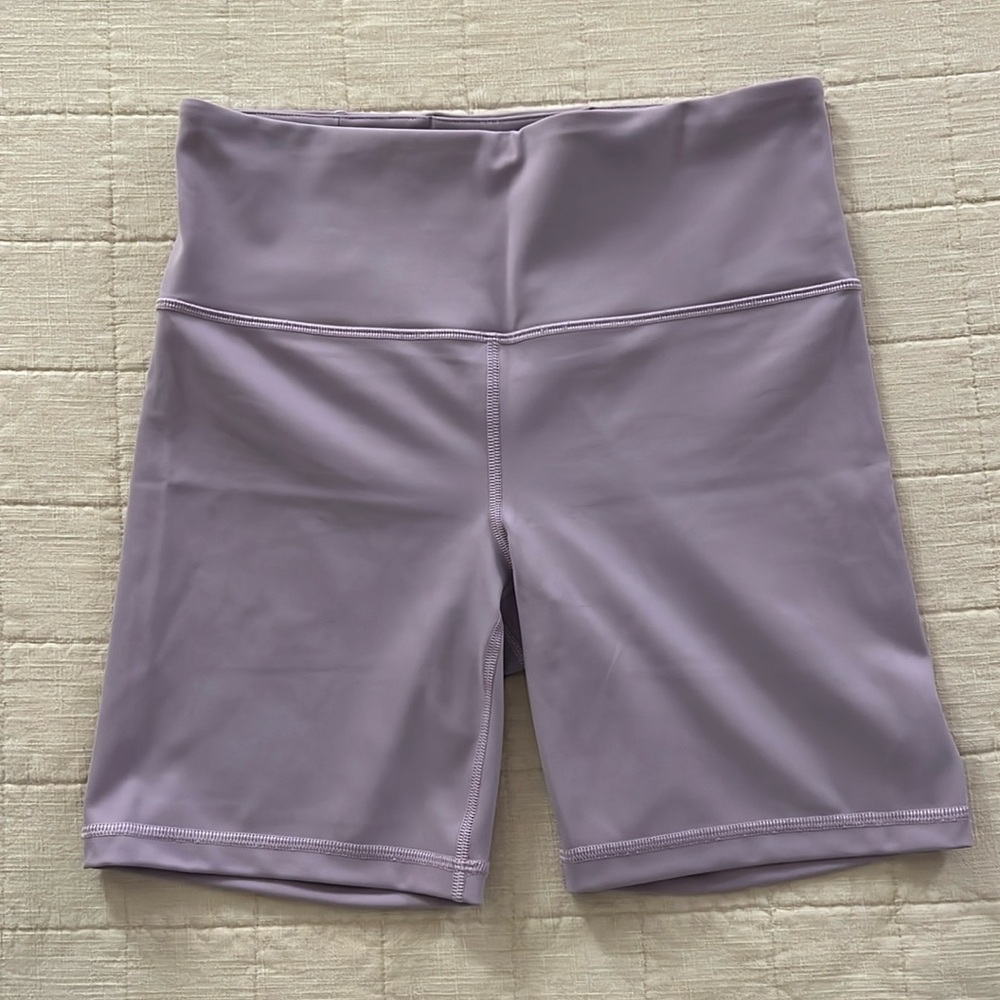 Athleta Ultra High Rise Elation 7” Inseam Biker Shorts Elgin Purple Size M